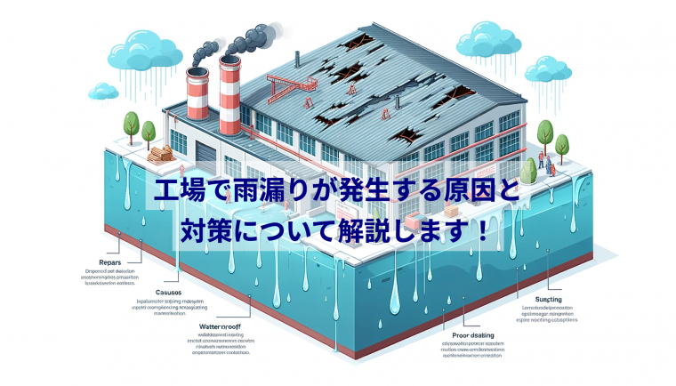 工場で雨漏りが発生する原因と対策について解説します！ | 防食・特殊防水事業